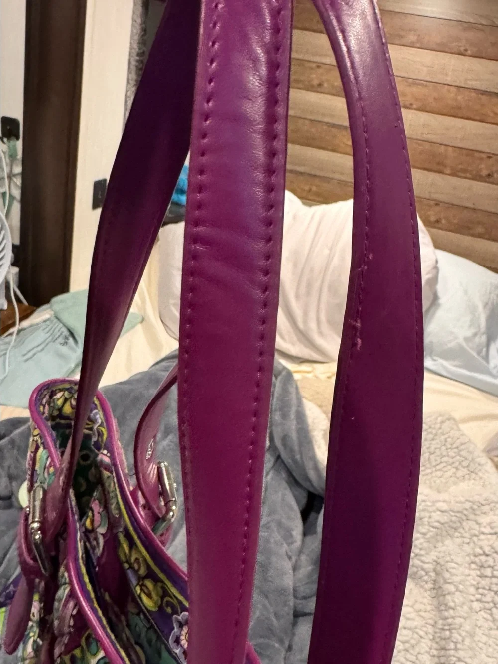 Vera Bradley Purple Teal Paisley Quilted 4 PIECE Set;2 pieces still have tags.